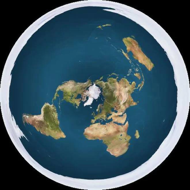 mormon church flat earth map